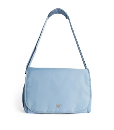 Shop Emporio Armani Changing Bag In Blue