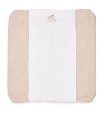 Shop Theophile Patachou Cotton Changing Mat Cover In Beige