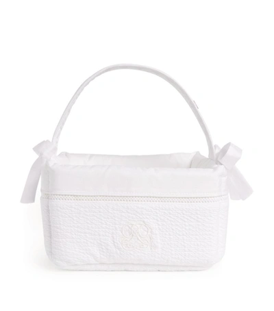 Shop Theophile Patachou Embroidered Care Basket In White