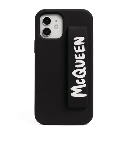 Shop Alexander Mcqueen Mcqueen Graffiti Iphone 12 Pro Case In Black