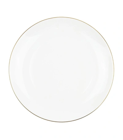 Shop Richard Brendon Line Coupe Dinner Plate (28cm) In Gold