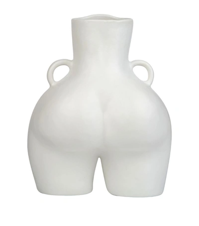 Shop Anissa Kermiche Love Handles Vase (31cm) In White