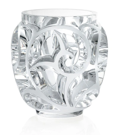 Shop Lalique Crystal Tourbillons Vase (21cm) In White