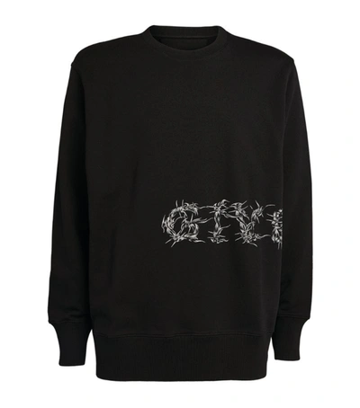 Shop Givenchy Barbed Wire Sweatshirt In Black