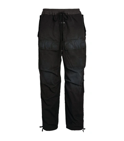Shop Fear Of God Cargo Sweatpants In Black