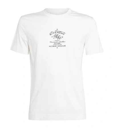 Shop Givenchy Mmw Logo T-shirt In White