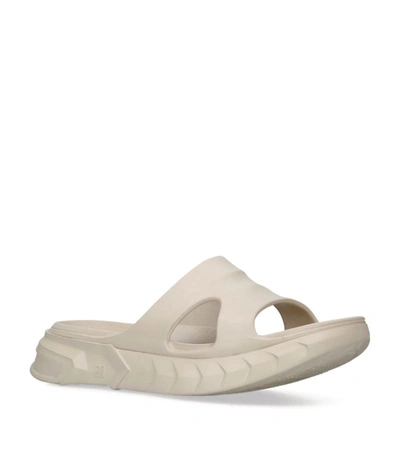Shop Givenchy Marshmallow Slides In Beige