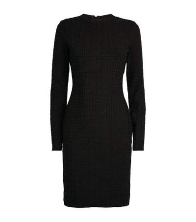 Shop Givenchy Knitted 4g Mini Dress In Black