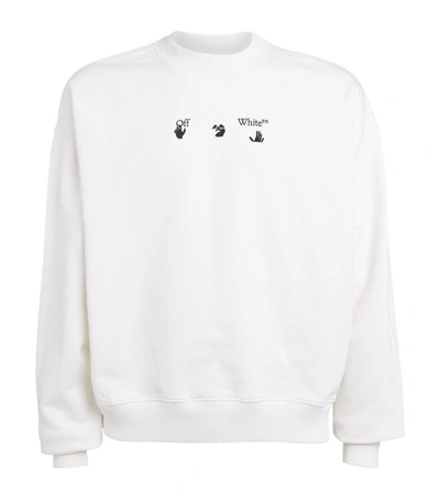 Shop Off-white Spray Marker Arrows Sweatshirt In White