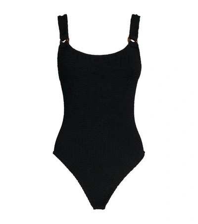 Shop Hunza G Domino Swimsuit In Black