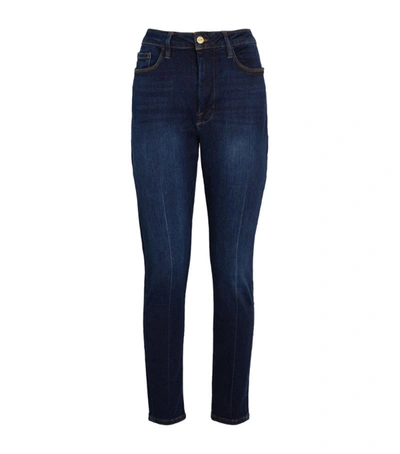 Shop Frame Le One Skinny Jeans In Blue