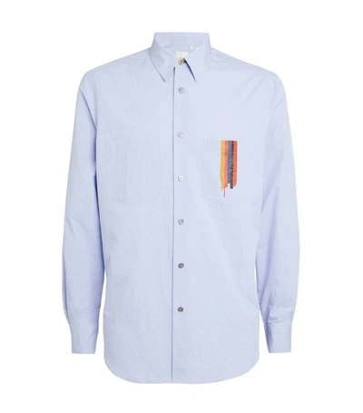 Shop Paul Smith Cotton Tailored Shirt In Blue
