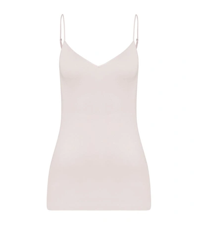 Shop Hanro Cotton Seamless Camisole In Pink