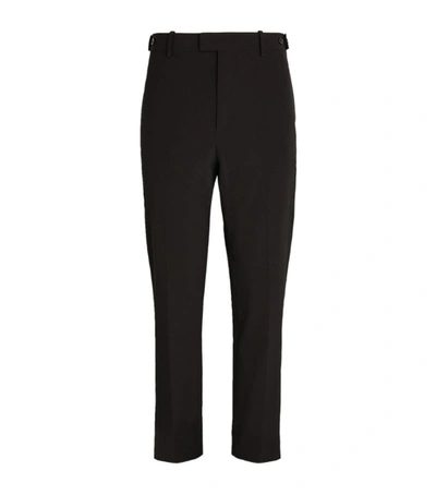 Shop Bottega Veneta Straight-leg Trousers In Black