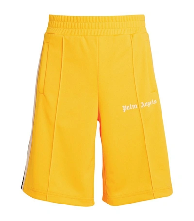 Shop Palm Angels Track Shorts In Yellow