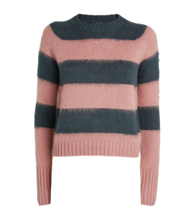 Shop Allsaints Lou Striped Sweater In Multi