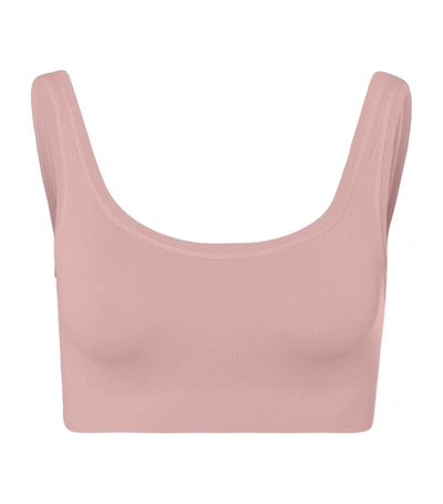 Shop Hanro Touch Feeling Crop Top In Pink