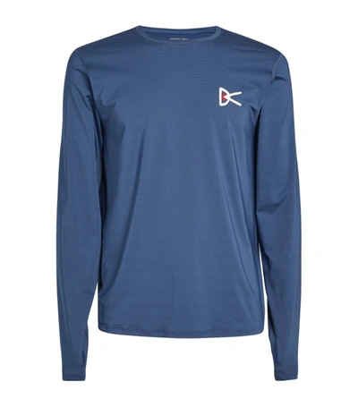 Shop District Vision Air Wear Long-sleeved T-shirt In Blue