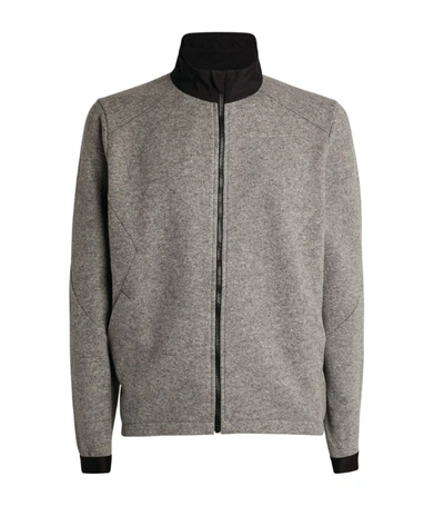 Shop Sease Funnel-neck Zip-up Sweatshirt In Grey