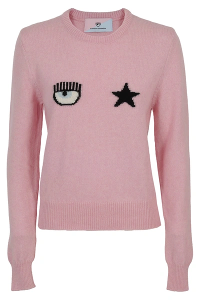 Shop Chiara Ferragni Eyestar Merino In Rosa