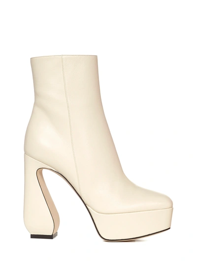Shop Si Rossi Boots In Ivory