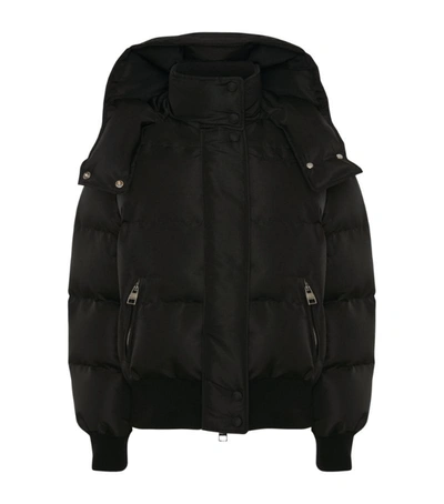 Shop Alexander Mcqueen Graffiti Logo Puffer Jacket In Black