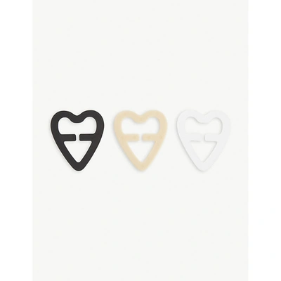Shop Fashion Forms Heart Strap Solution Plastic Clips Set Of Three In Assorted