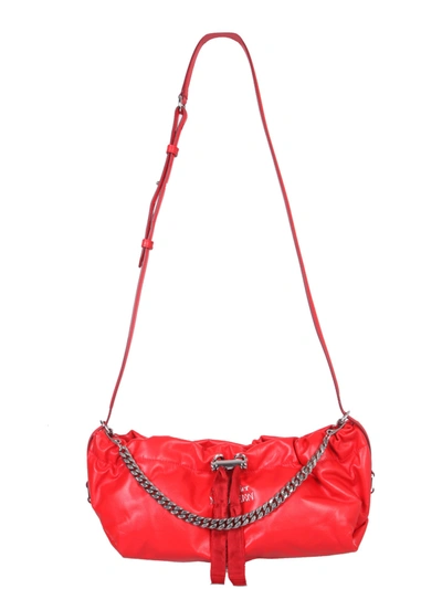 Shop Alexander Mcqueen Mini The Bundle Shoulder Bag In Red