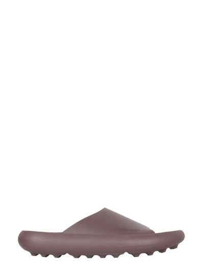 Ambush Logo-embossed Flat Sandals In Brown