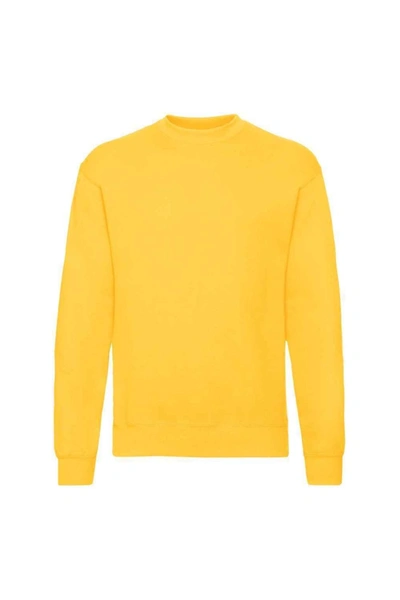 Shop Fruit Of The Loom Unisex Adult Classic Drop Shoulder Sweatshirt (sunflower Yellow)