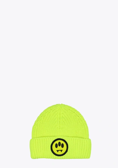 Shop Barrow Tricot Beanies In Giallo Fluo
