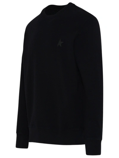 Shop Golden Goose Black Cotton Archibald Star Sweatshirt