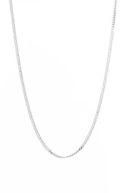 Shop Argento Vivo Chainlink Necklace In Silver