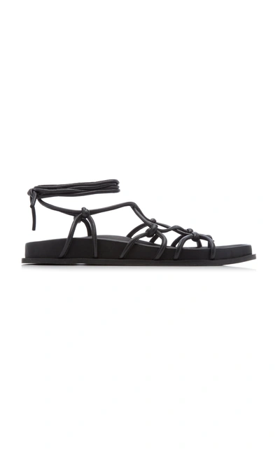 Shop A.emery Women's Tuli Leather Sandals In Black,white