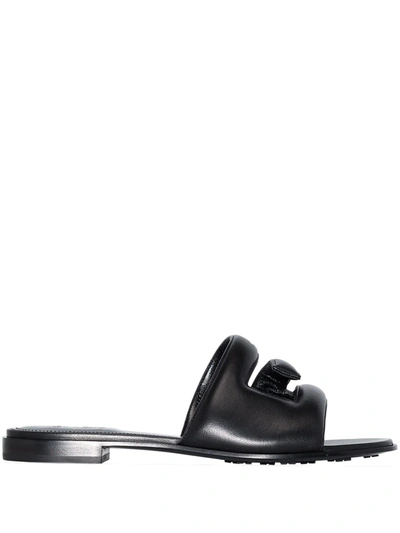 Shop Givenchy G-cutout Padded Leather Sandals In Schwarz