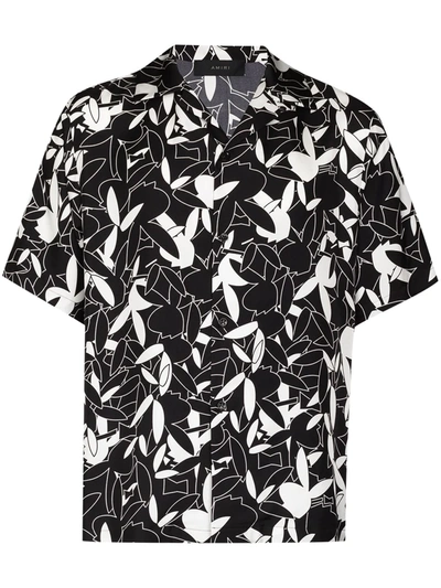 Shop Amiri X Playboy Bunny-print Shirt In Schwarz