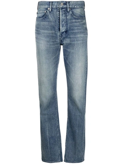 Ambush High-waisted Straight-leg Jeans In Blau