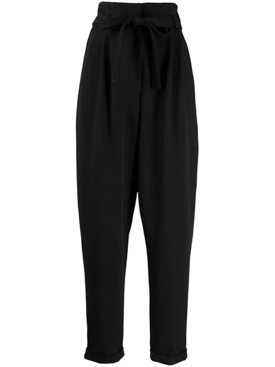 Shop Antonio Marras Waist-tied Tailored Trousers In Black