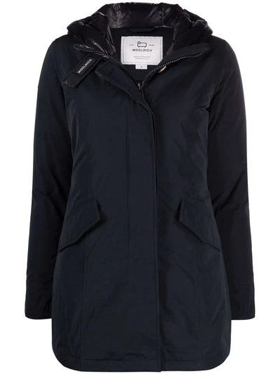 Shop Woolrich Arctic Zip-fastening Coat In Blue