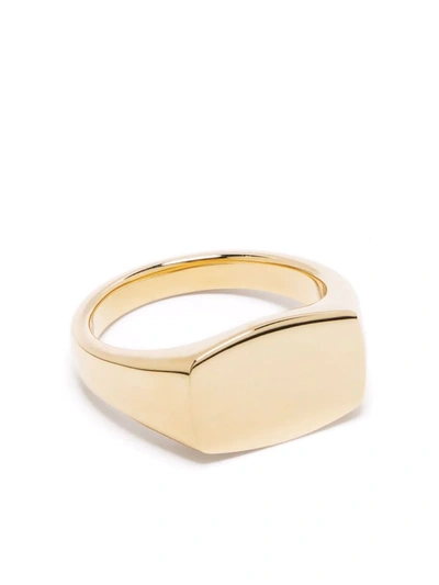 Shop Tom Wood 9kt Yellow Gold Michael Ring