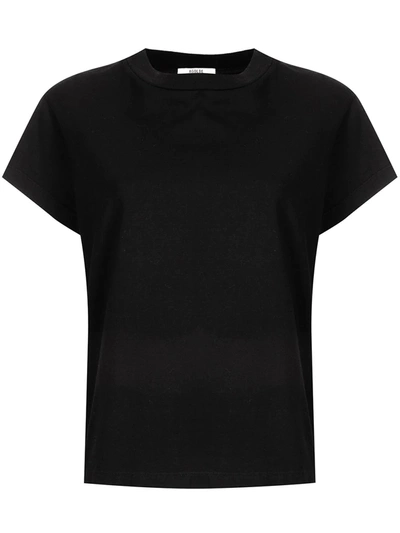 Shop Agolde Short-sleeved Cotton T-shirt In Schwarz