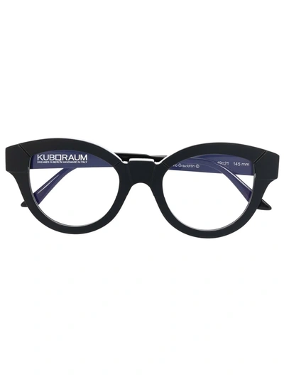 Shop Kuboraum K27 Cat-eye Glasses In Schwarz
