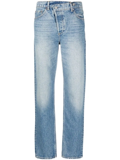 Boyish Jeans High-rise Dempsey Straight-leg Jeans In Blau