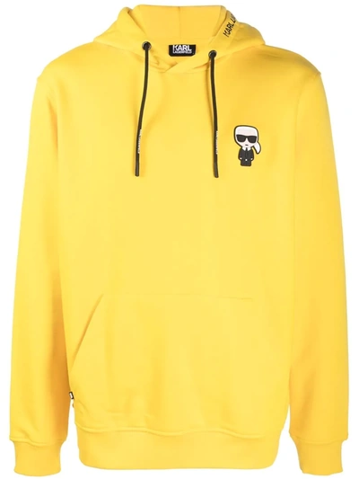 Karl Lagerfeld Men's Hoodie Sweatshirt Sweat In Yellow | ModeSens