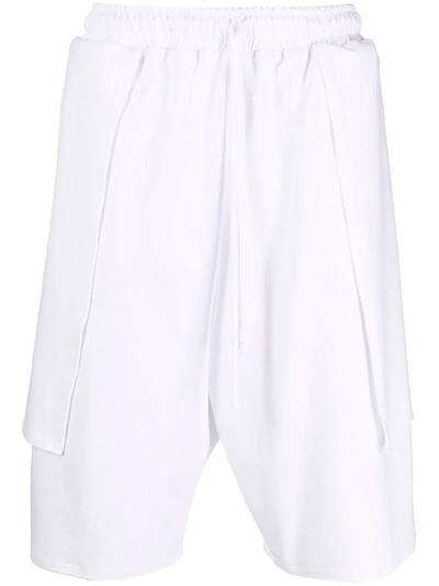Shop Alchemy Layered Knee-length Shorts In Weiss
