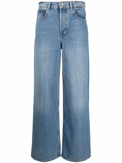 Boyish Jeans High-rise Dempsey Straight-leg Jeans In Blau