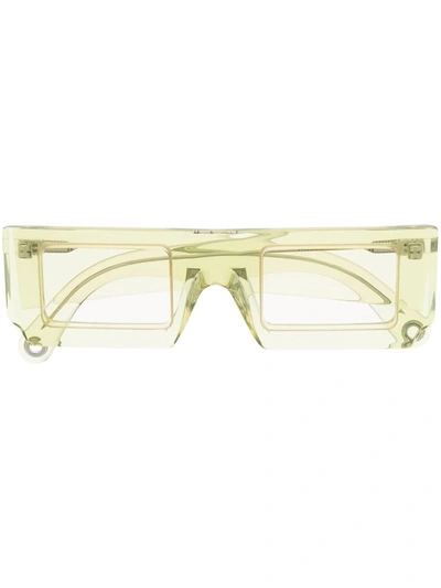 Jacquemus Les Lunettes Soleil Rectangle-frame Sunglasses In Grün