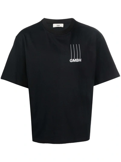 Shop Gmbh Logo-print Short-sleeved T-shirt In Schwarz