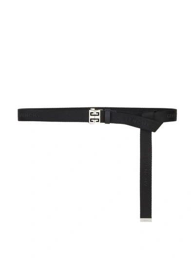 Shop Givenchy 4g Webbing Skate Belt Black
