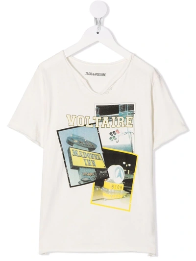 Shop Zadig & Voltaire Logo-print T-shirt In White